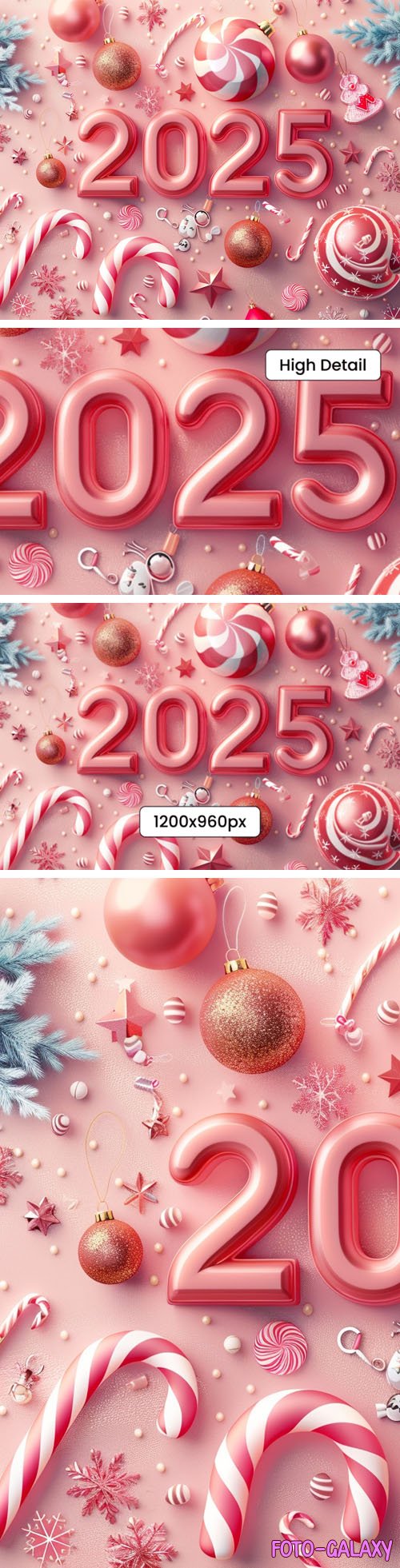 Pink New Year 2025 Graphic Design