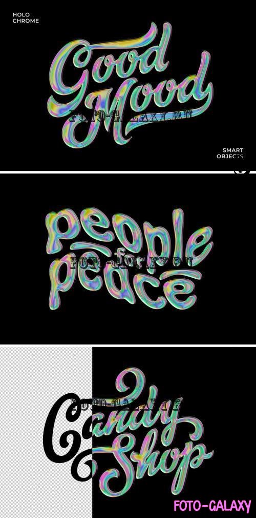 Holo Chromatic Text & Logo Effect - 290791804 - K8J6WWS