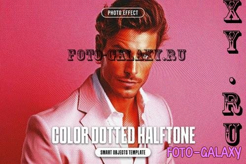 Color Dotted Halftone Photo Effect - 290799807 - FHJ343T