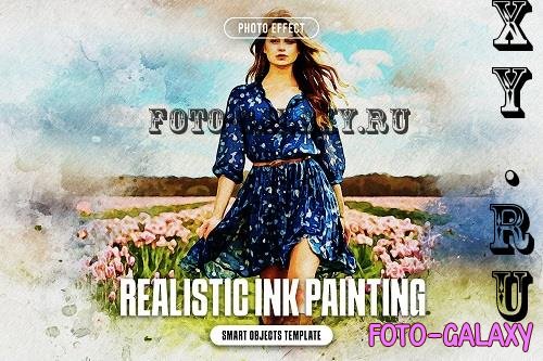 Realistic Ink Painting Photo Effect - 290799798 - ZFCTQYL