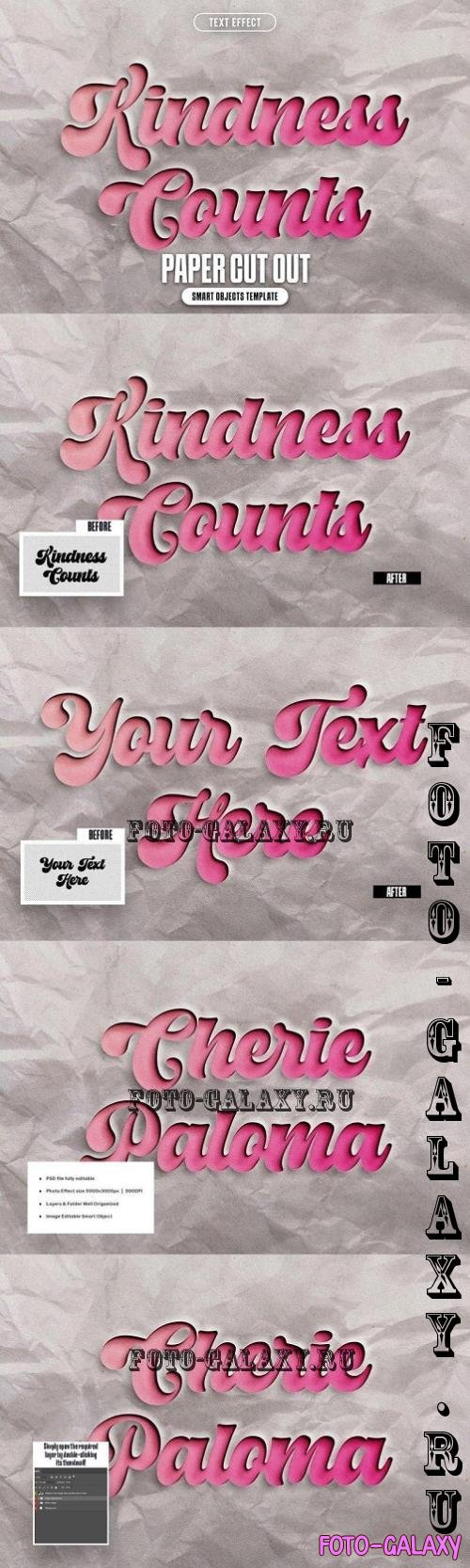 Paper Cut Out Text Effect - 290836326 - YUSUSJ6
