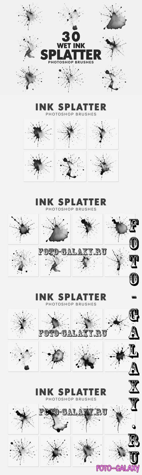 30 Ink Splatter Brushes - F7882JB