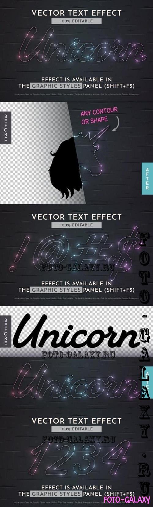Unicorn Editable Text Effect - 290712940 - E3GX4SD