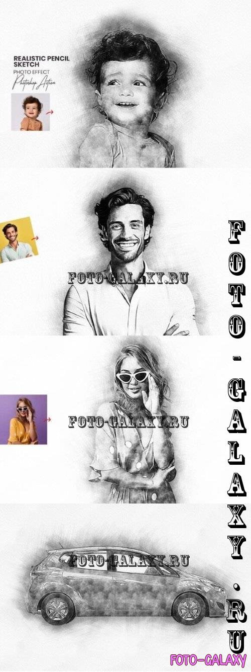Realistic Pencil Sketch Photoshop Actions