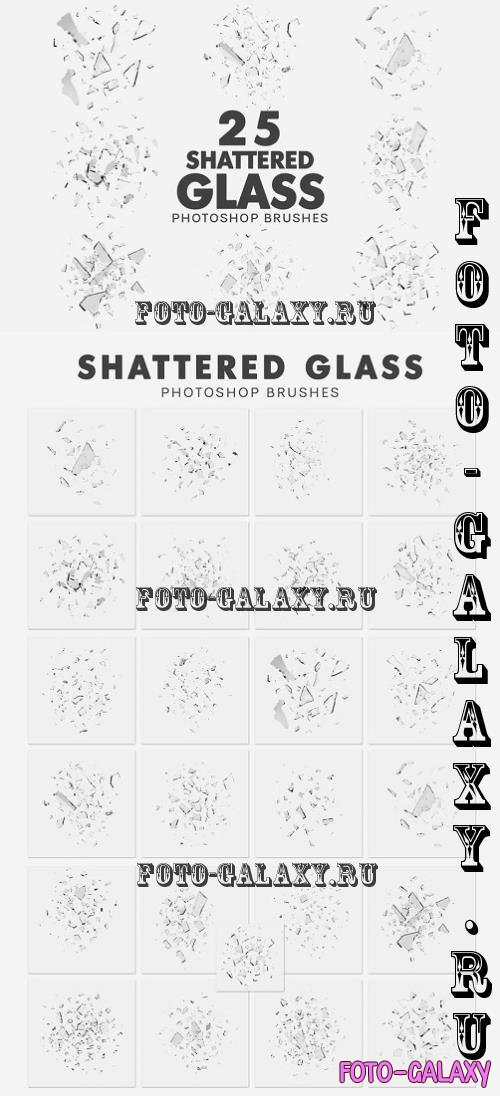 25 Shattered Glass Brushes - FUTAQQR