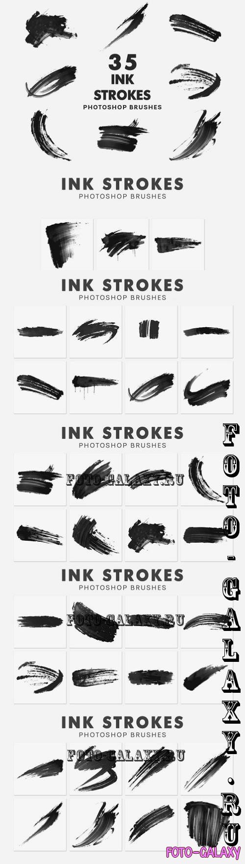 35 Ink Strokes Brushes - VNRQ8C2