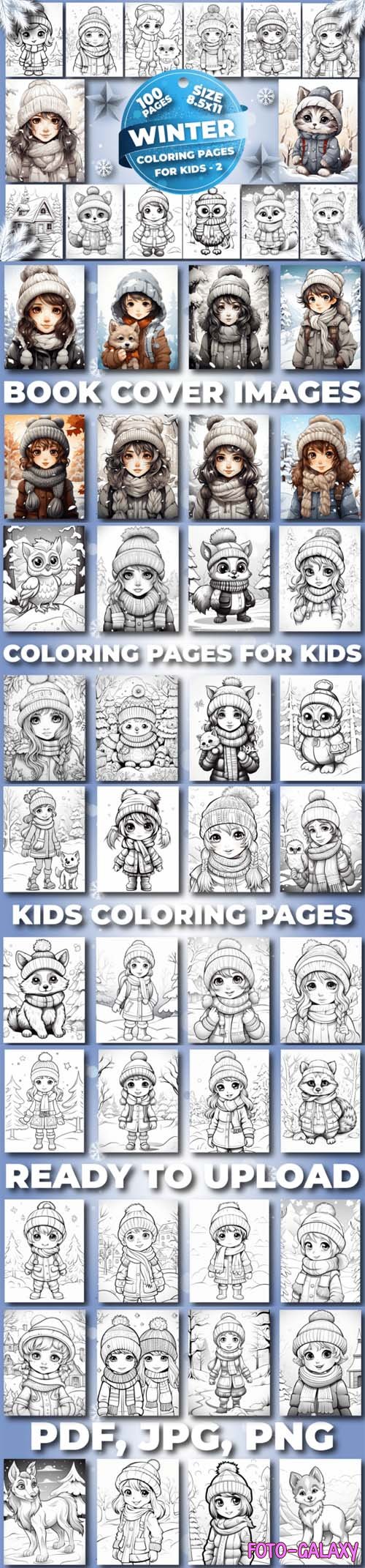 120 Winter Coloring Pages for Kids