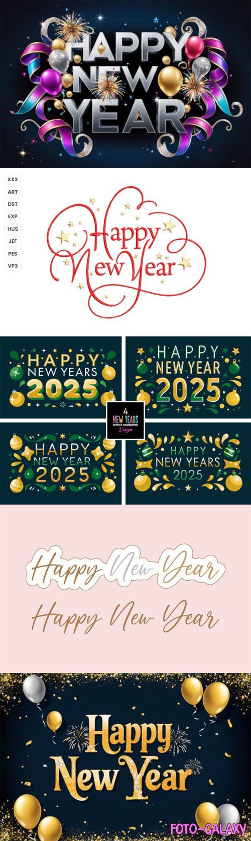 Happy New Year 2025 Graphics Collection