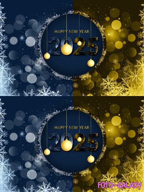 Happy new year 2025 Background - PSD Template