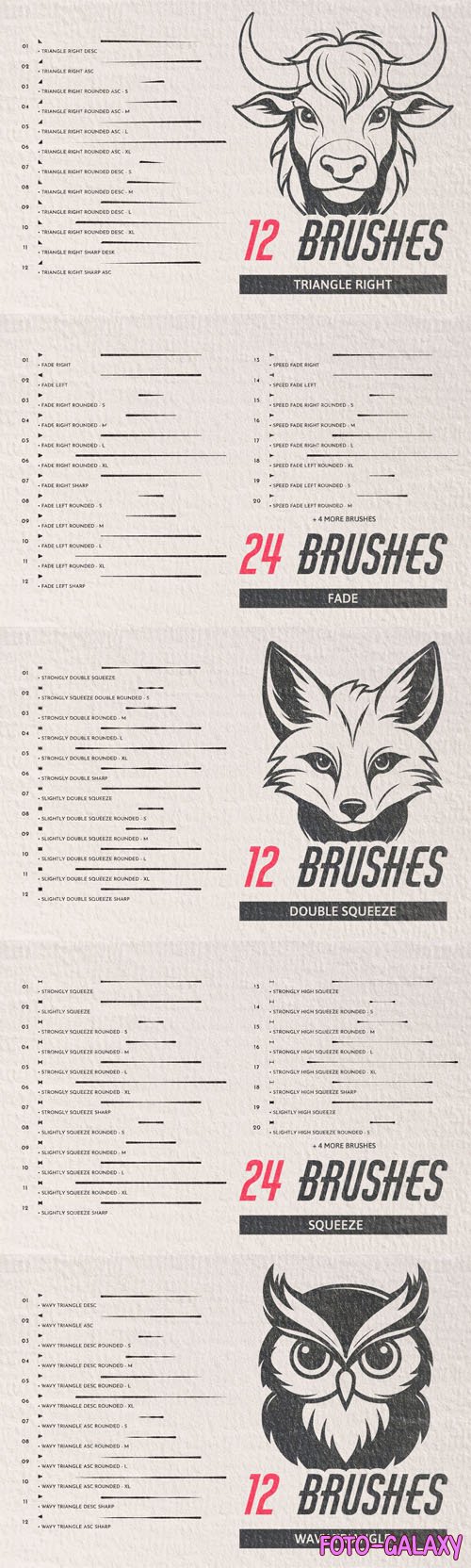 164 Cartoon Vector Brushes for Illustrator