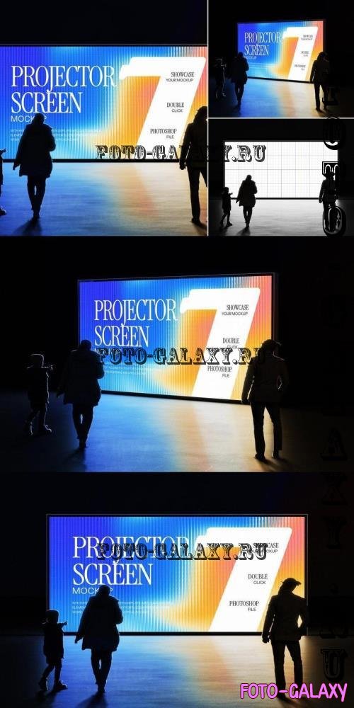 Projector Screen Mockup - 3QT8ASP