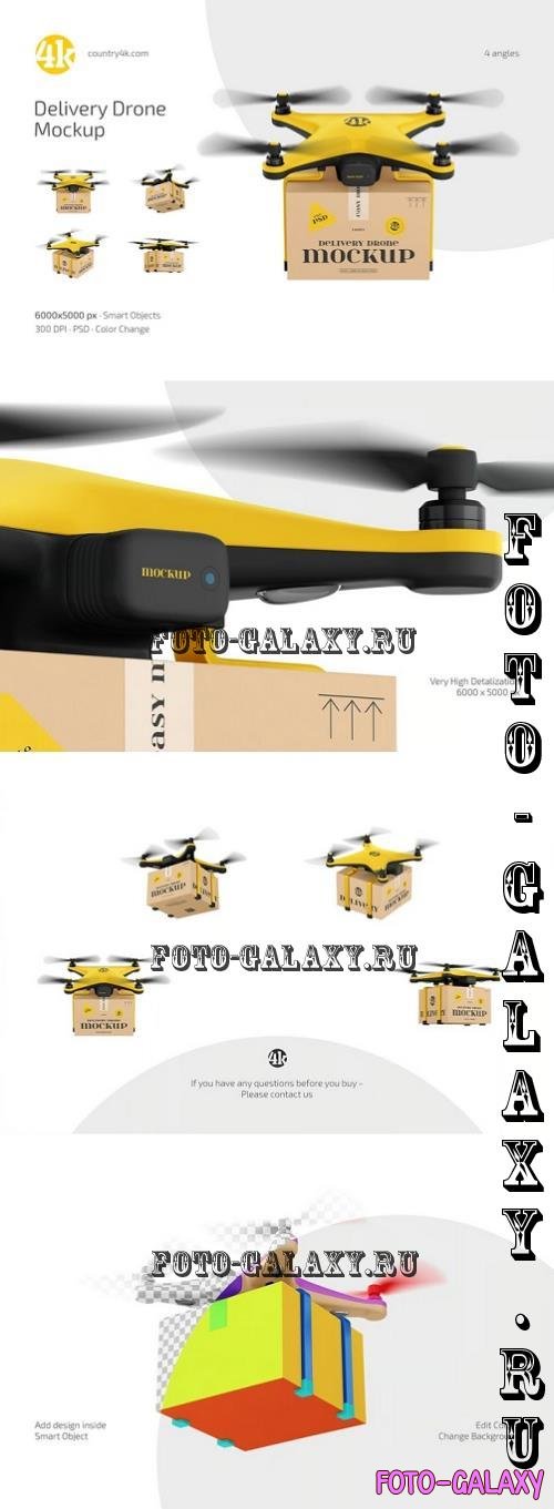 Delivery Drone Mockup Set - 290829743