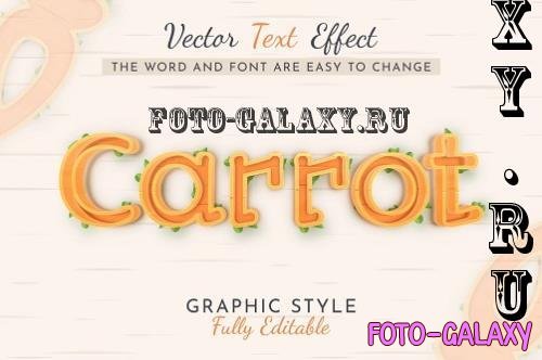 Stroke Carrot Editable Text Effect - 288845465 - ZM7TSF4