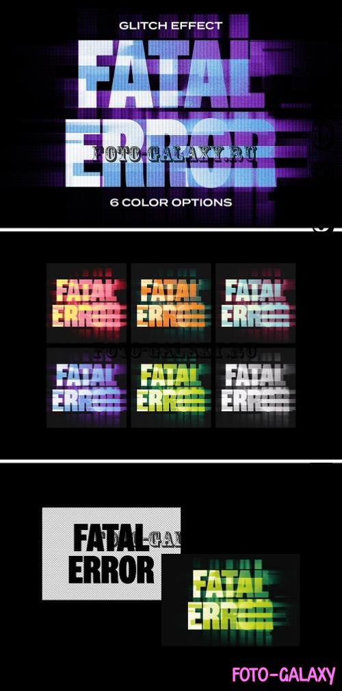 Fatal Error Glitch Text Effect