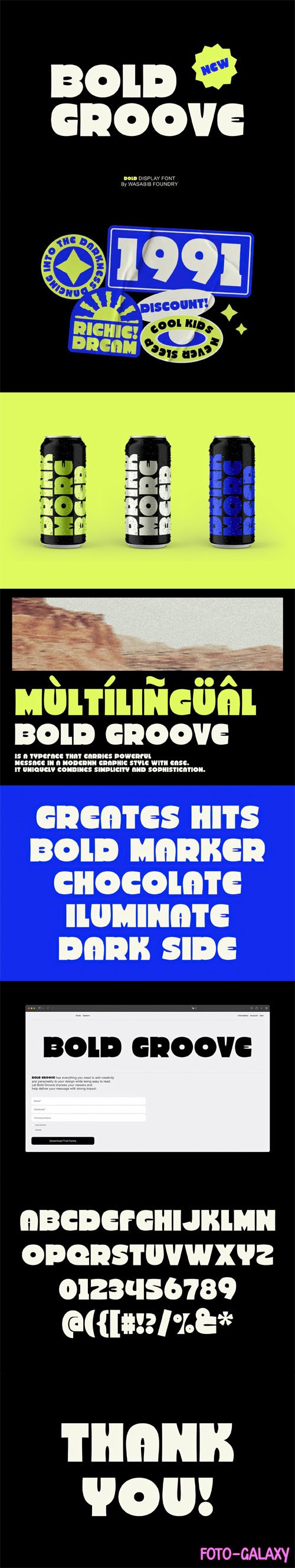 WTF Bold Groove - Bold Display Font