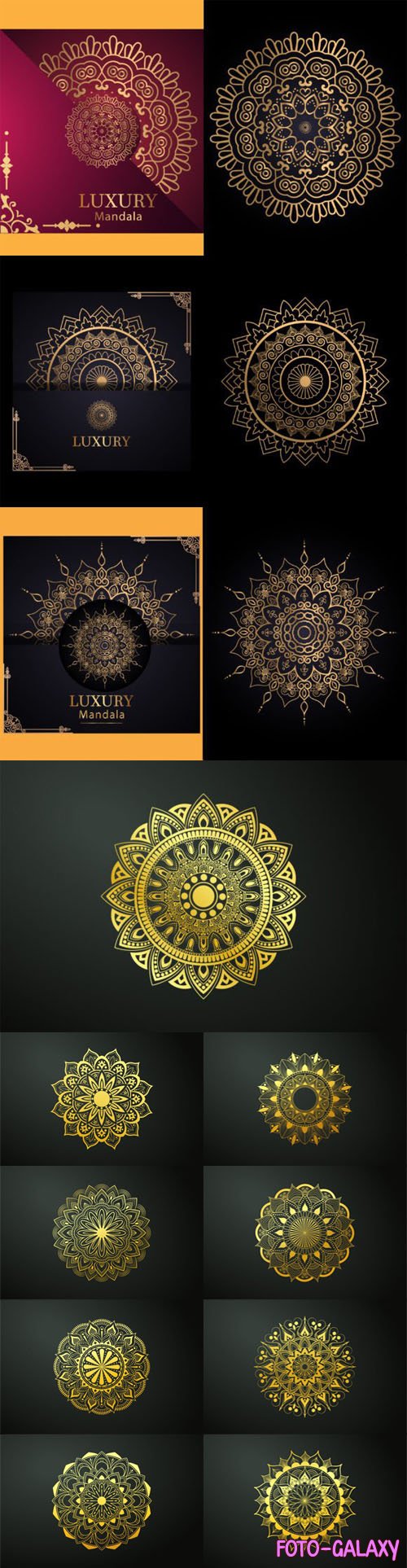 Luxury Ornamental Mandala - Vector Design Templates Collection