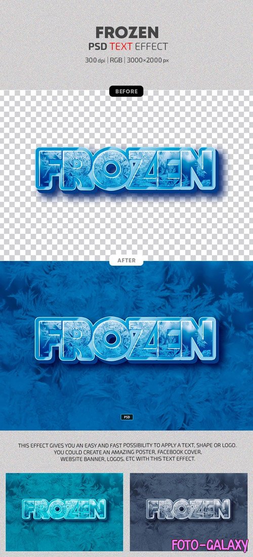 Frozen 2 - PSD Text Effects