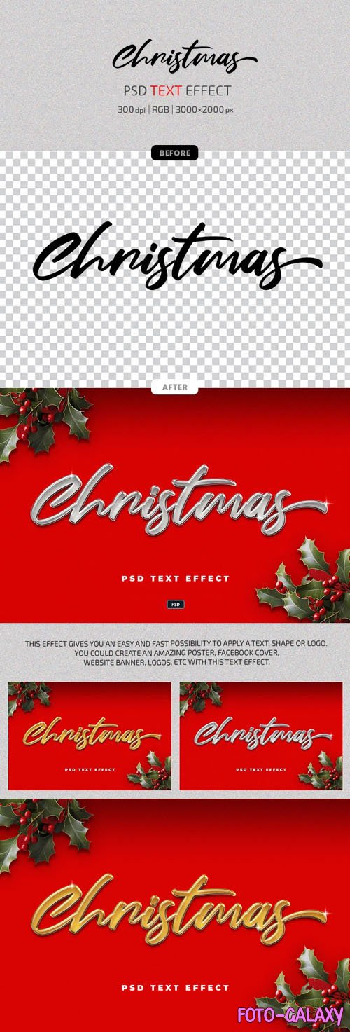 Christmas 2 - PSD Text Effects