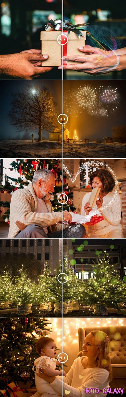 200+ Christmas Overlays Bundle for Photoshop