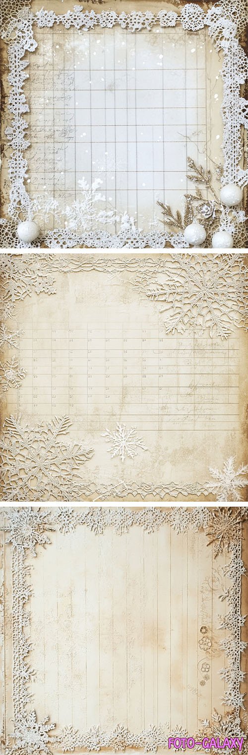 New Year Lace Junk Journal Textures Pack