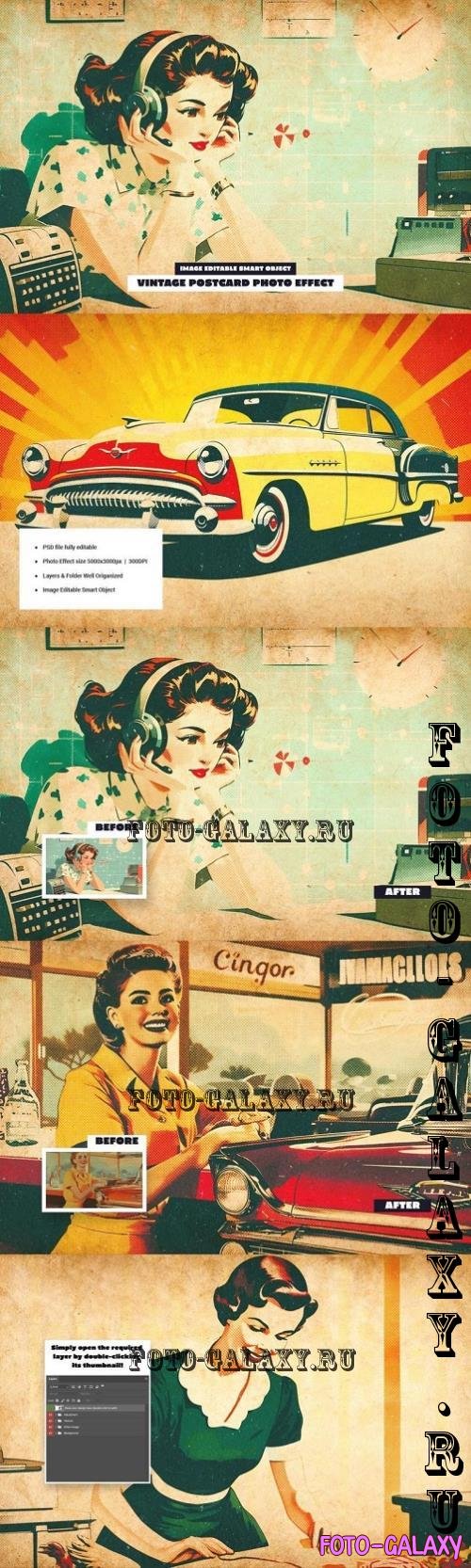 Vintage Postcard Photo Effect - 290770180 - AYH4XT5