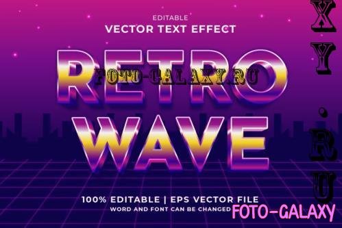 Retro Wave 3d Vector Editable Text Effect - V6RLMF3