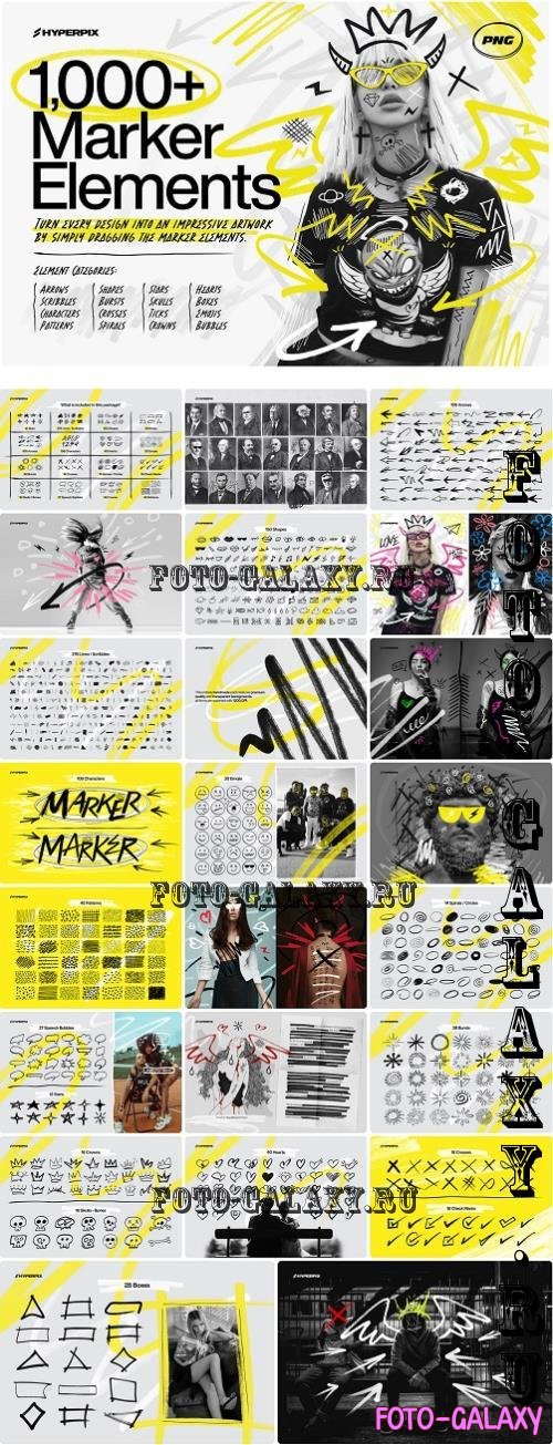 Hyper Marker - 1000+ Marker Elements - 10285021