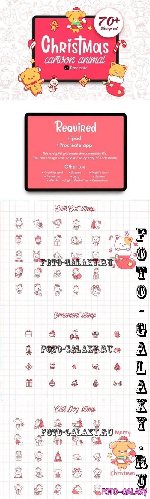 Christmas Cartoon Animal Stamp - 70+ Unique Procre - MCEK755