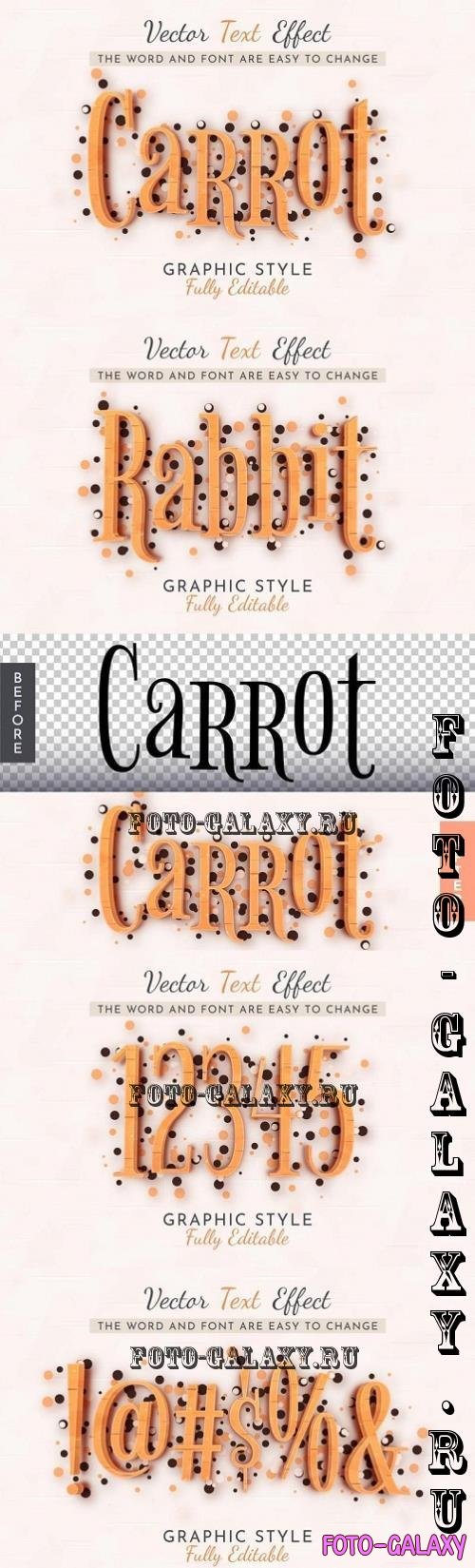 Carrot Scatter Editable Text Effect - 288747569 - ZNDHM3W