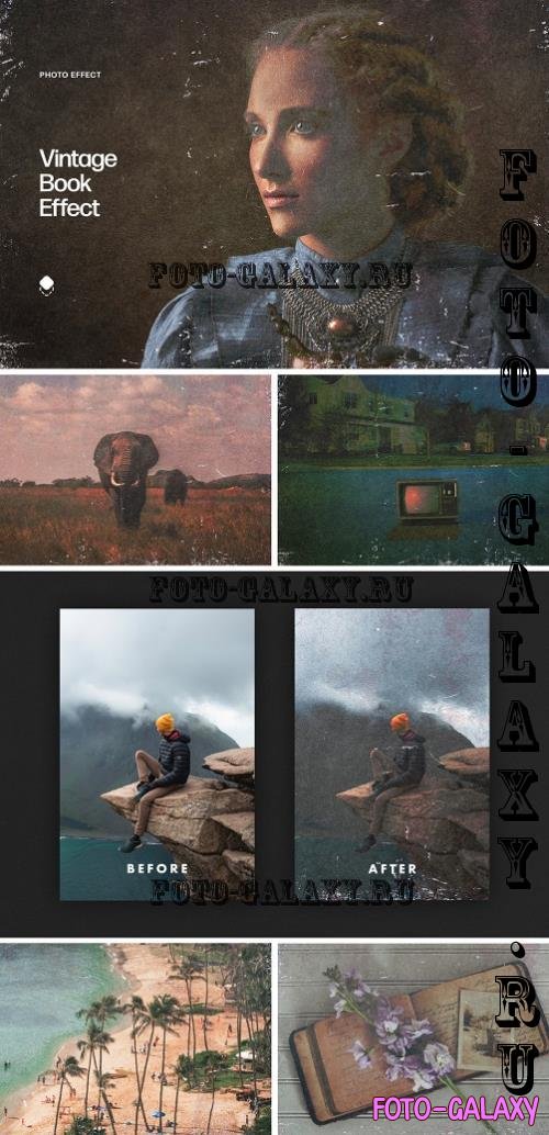 Vintage Book Photo Effect - 10270054
