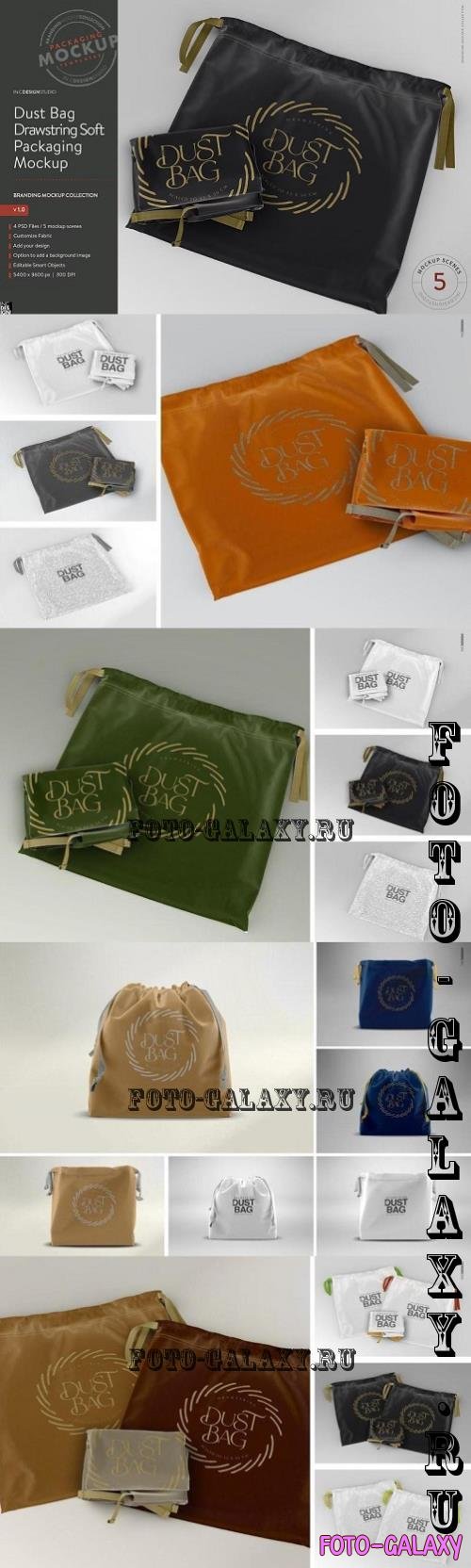 Drawstring Dust Bag Packaging Mockup - 290891868 - VDQ5A3J