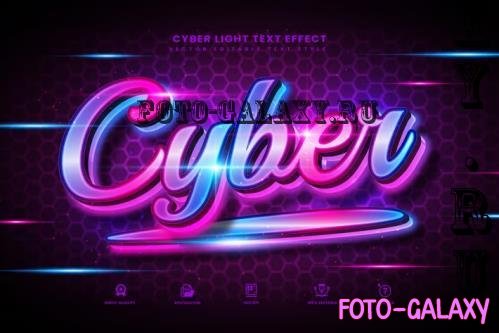 Cyber Light Vector Text Effect V2 - 280101357 - F4EQNBX