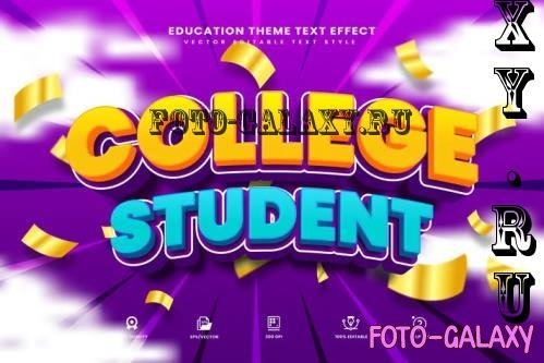 College Student Editable Text Effect - 280139367 - F46R6Y7