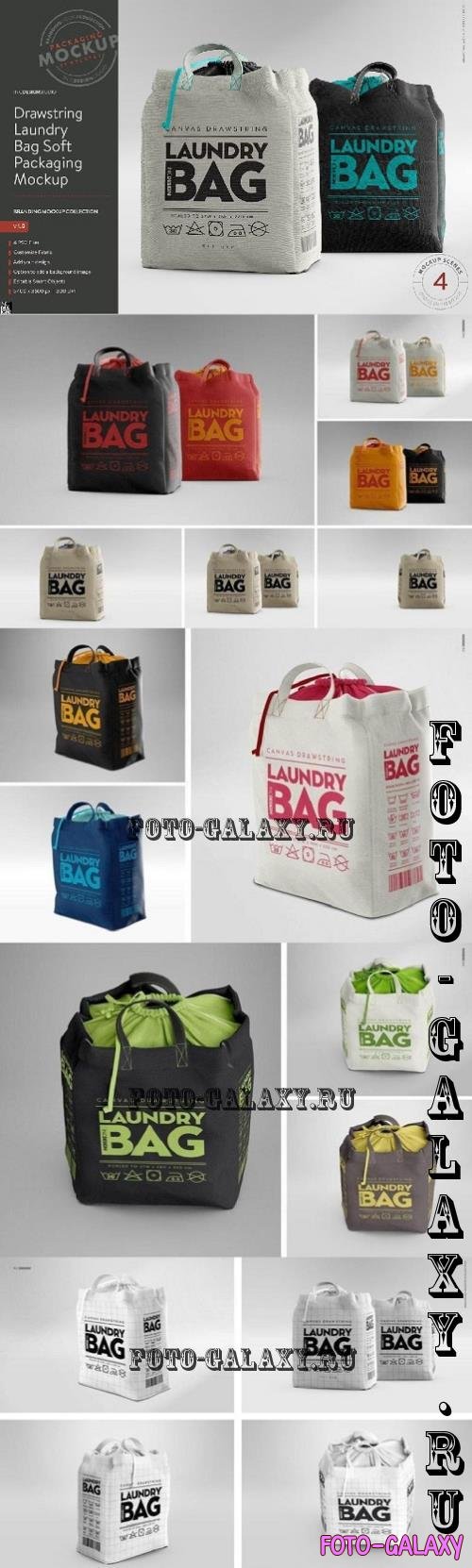 Canvas Laundry Bag Mockup - 290891870 - PCJY9SM