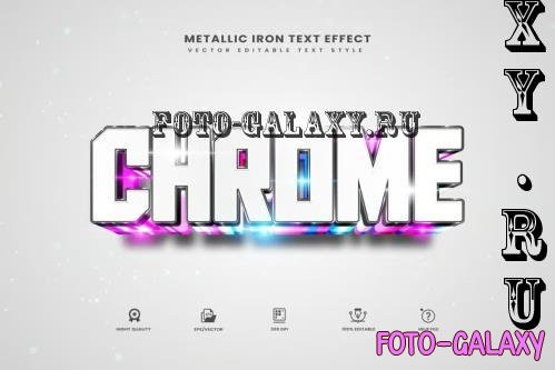 3d Colorful Chrome Editable Text Effect