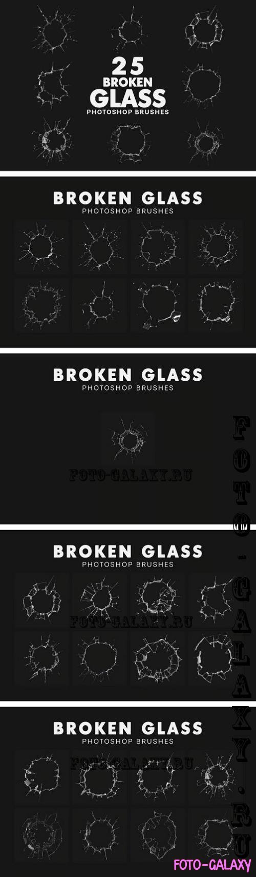 25 Broken Glass Brushes - YC5LYY9