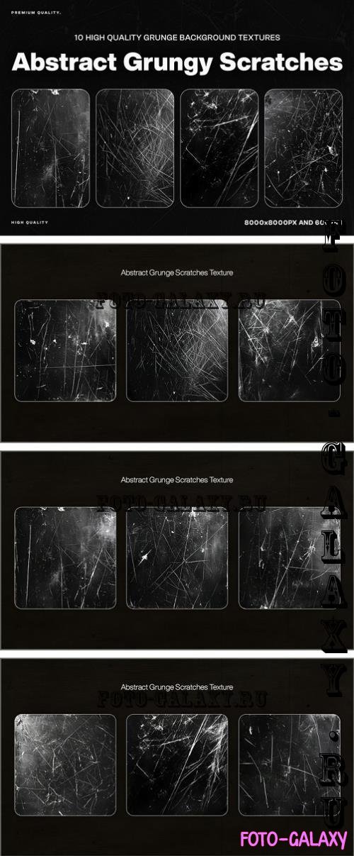 Abstract Grunge Scratches Texture - 4D9G2B5