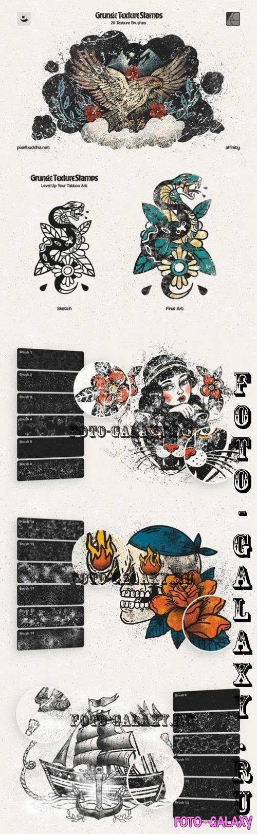 Grunge Stamp Affinity Brushes - 290860096 - AB4VJ66