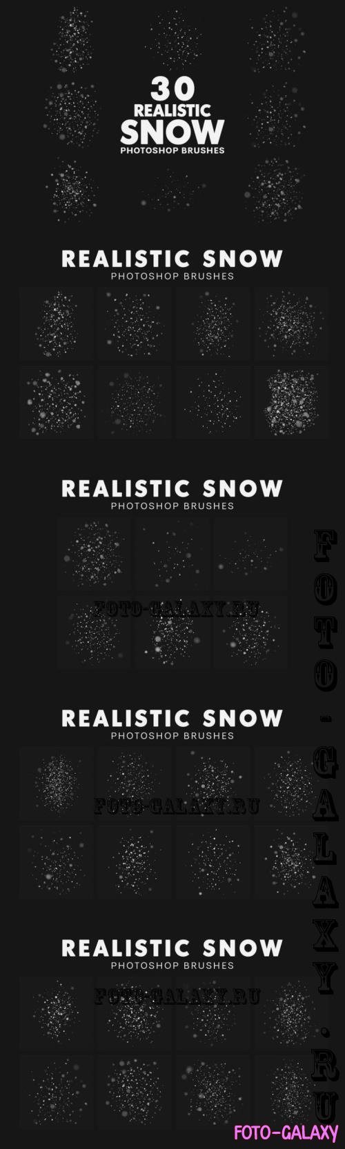 30 Realistic Snow Brushes - L3SQQJ5