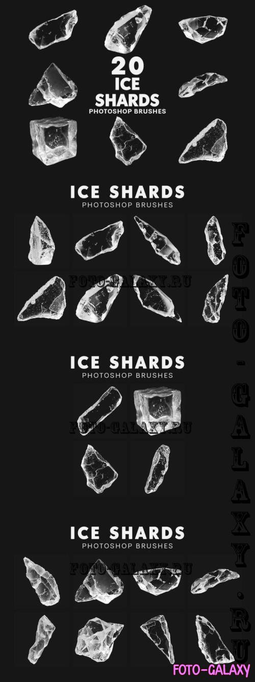 20 Ice Shards Brushes - STTPWGB