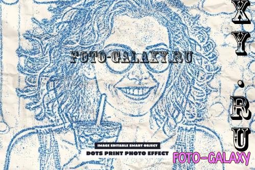 Dots Print Photo Effect - 290858844 - CMTXHU5