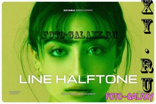 Line Halftone Photo Effect - EY63NEG