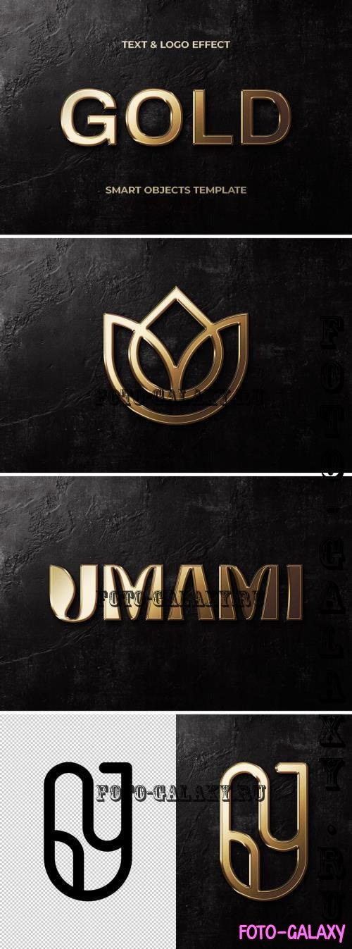 Glowing Gold Text & Logo Effect - 290860793 - BUZCM2X