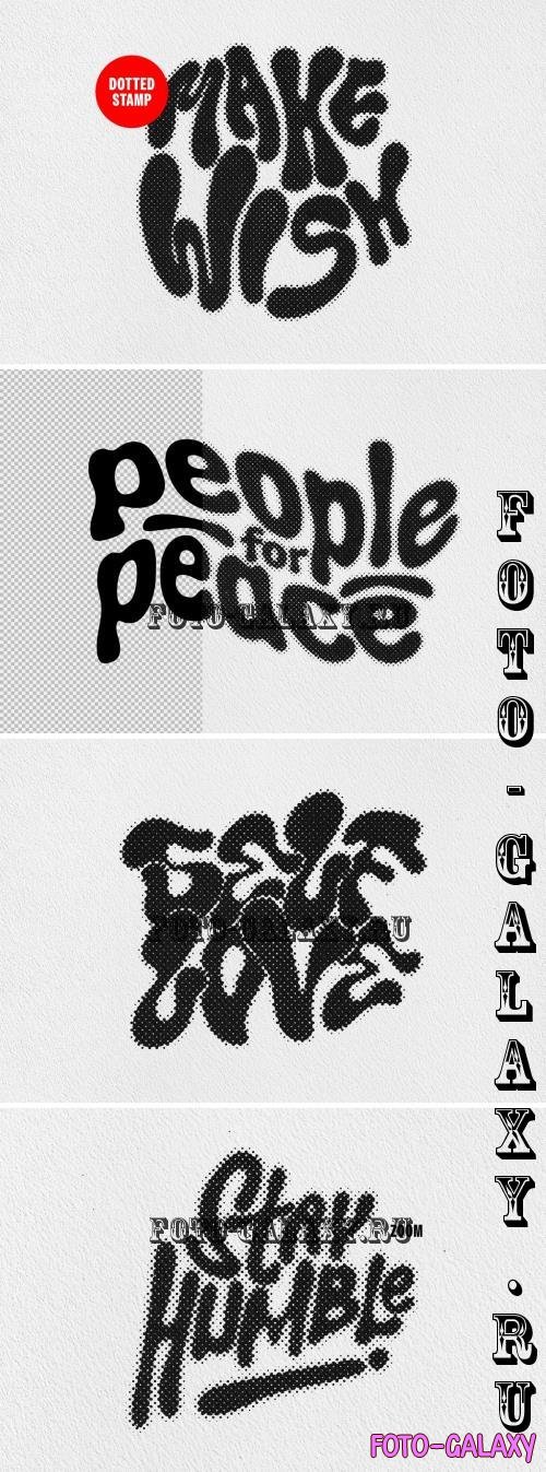 Dotted Stamp Text & Logo Effect - 290873868 - FCFJXGP
