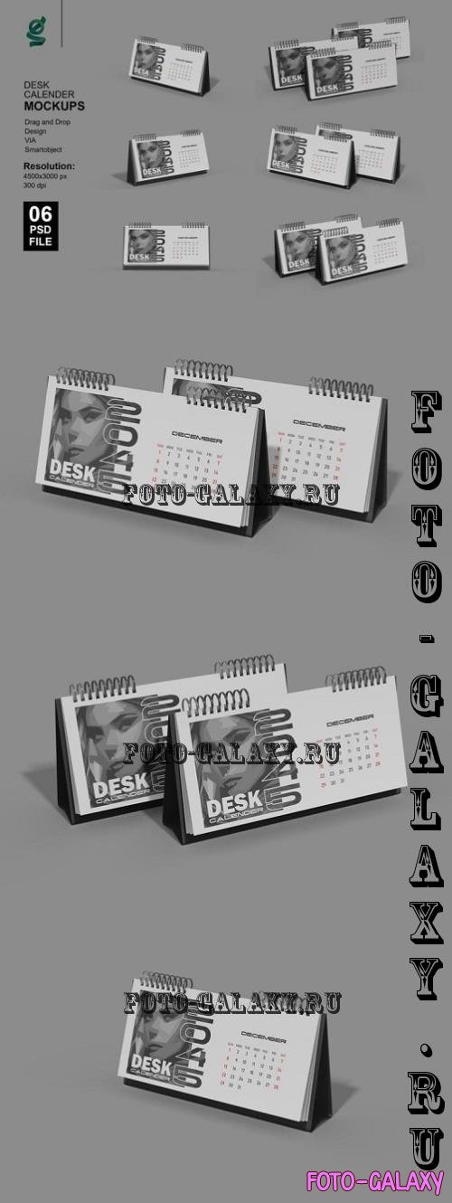 Desk Calender Mockups  - 42RZSU5