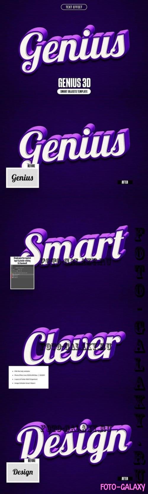 Genius 3D Text Effect - 290899515 - AR54GDP