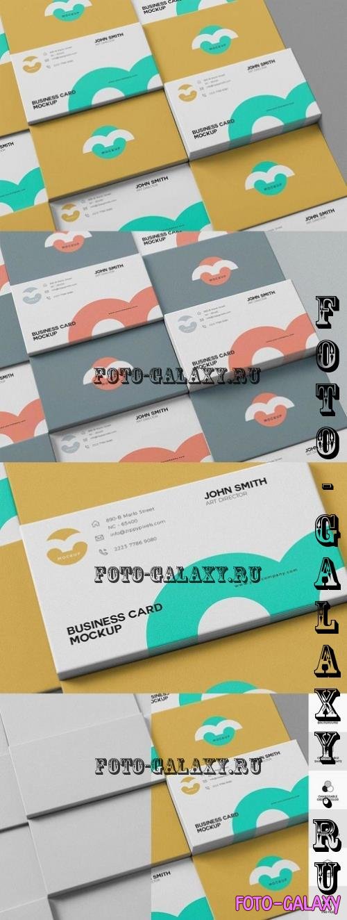 Business Card Mockup - 6A35VJC