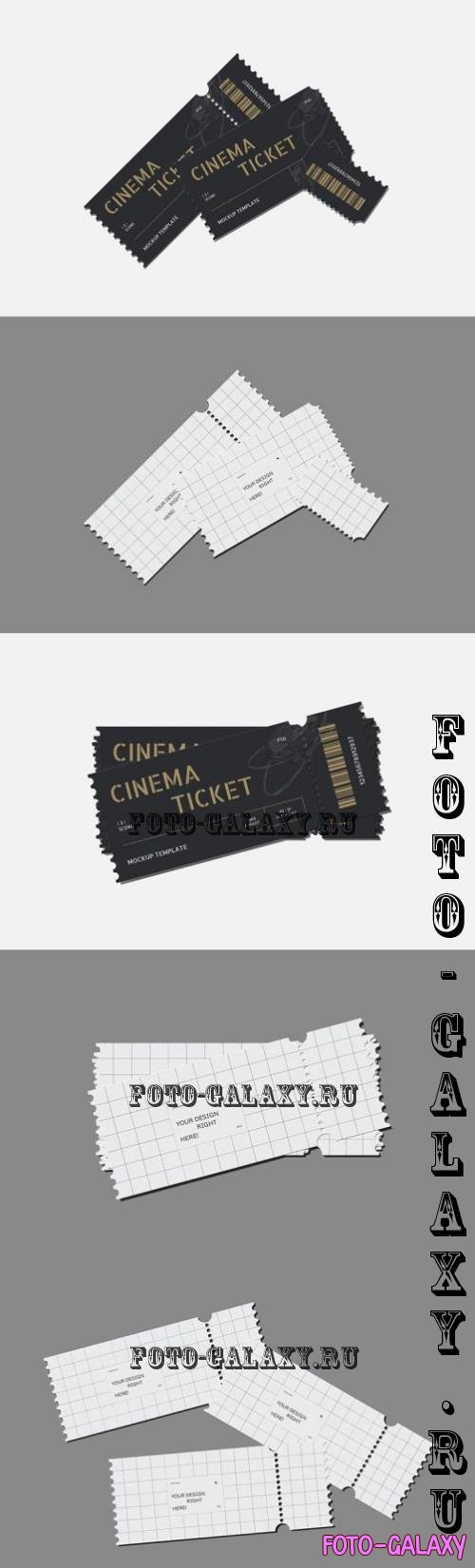 Cinema Ticket Mockup | 001 - 6B6DCL9