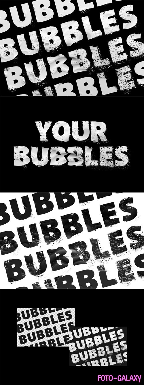 Distort Bubble Text Effect