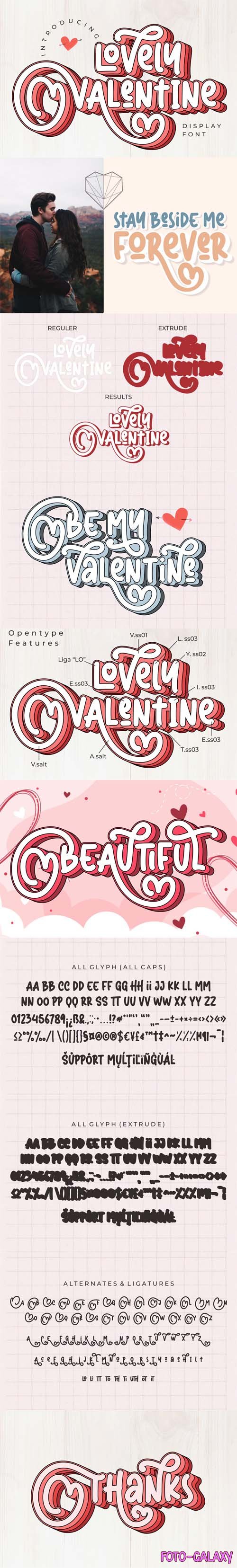 Lovely Valentine - Display Font